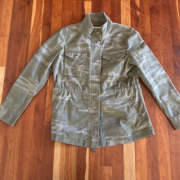 NWT Style & Co Green camouflage utility jacket - Picture 2 of 16
